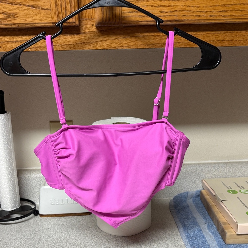 Wild Fable Vibrant Pink Bandeau Bikini